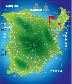 где расположен магазин для художников на Самуи